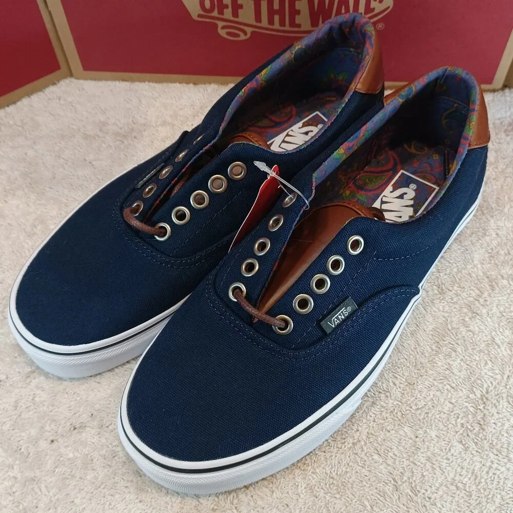 Vans Men's 7/Women's 8.5 Era 59 C&L Dress Blues/Paisley VN000UC6DCU